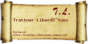 Trattner Liberátusz névjegykártya